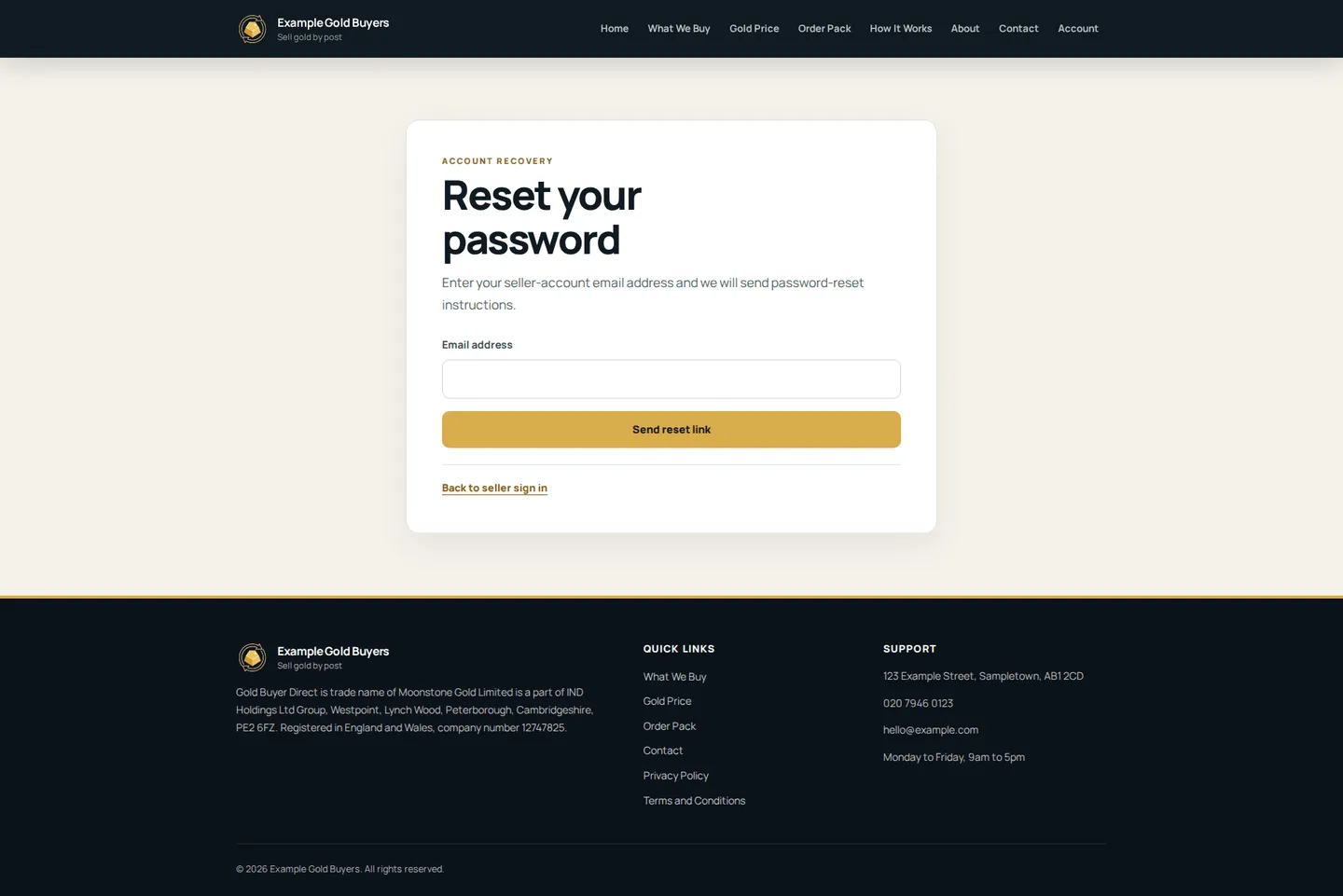 WordPress theme for gold buyers — picture 5