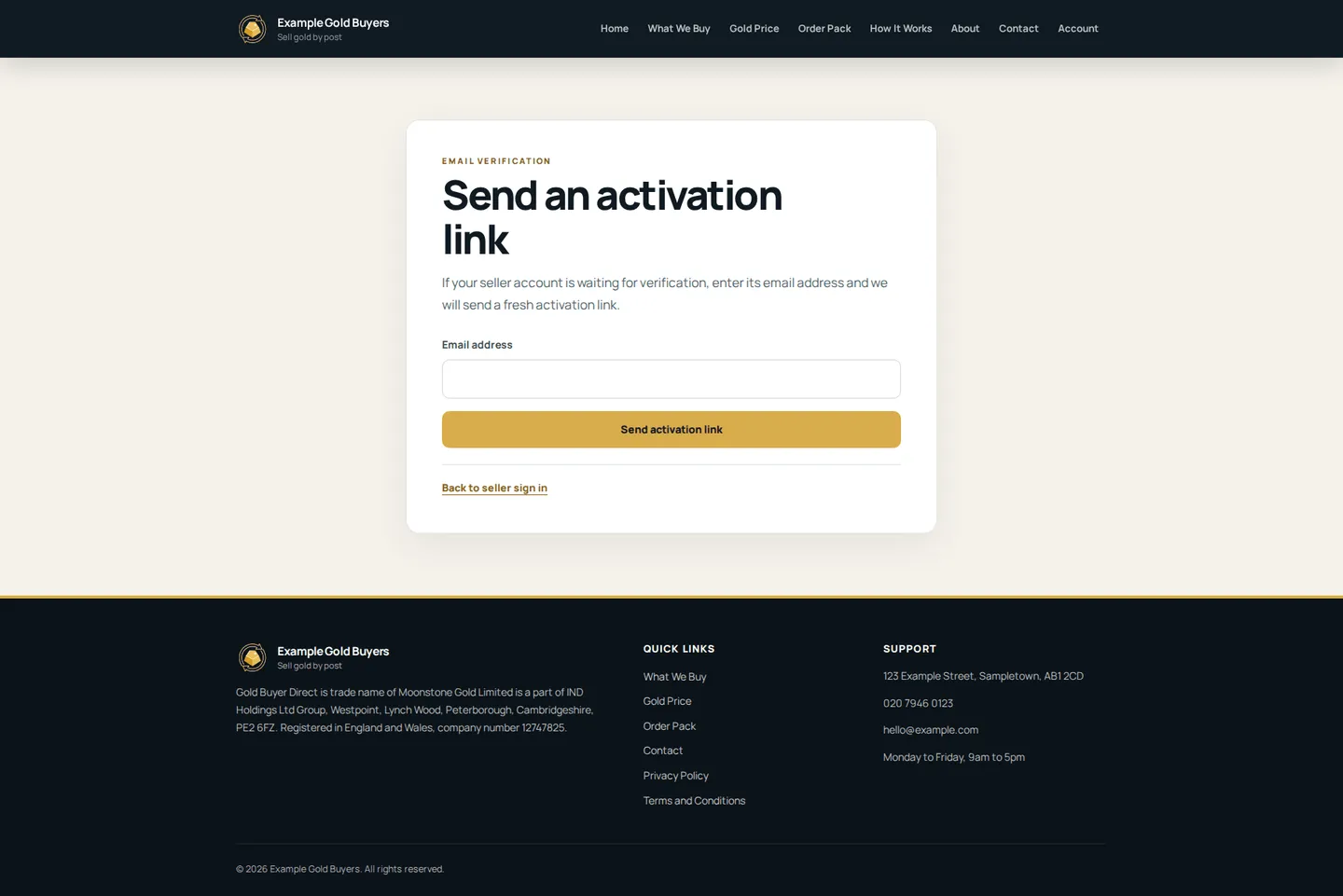 WordPress theme for gold buyers — picture 6
