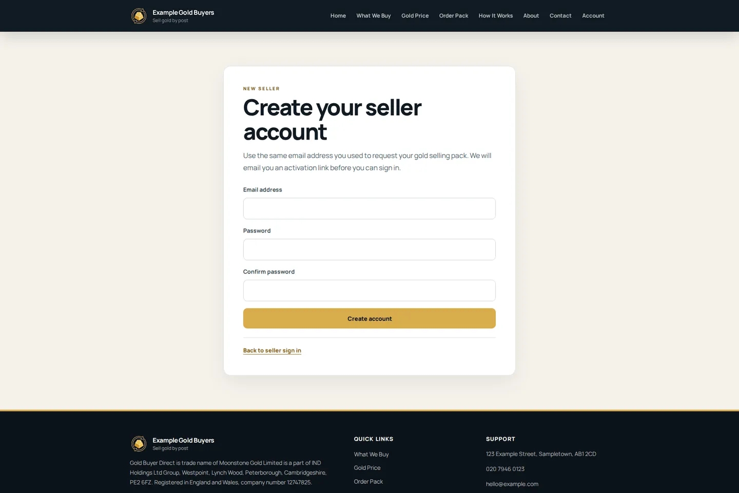 WordPress theme for gold buyers — picture 7