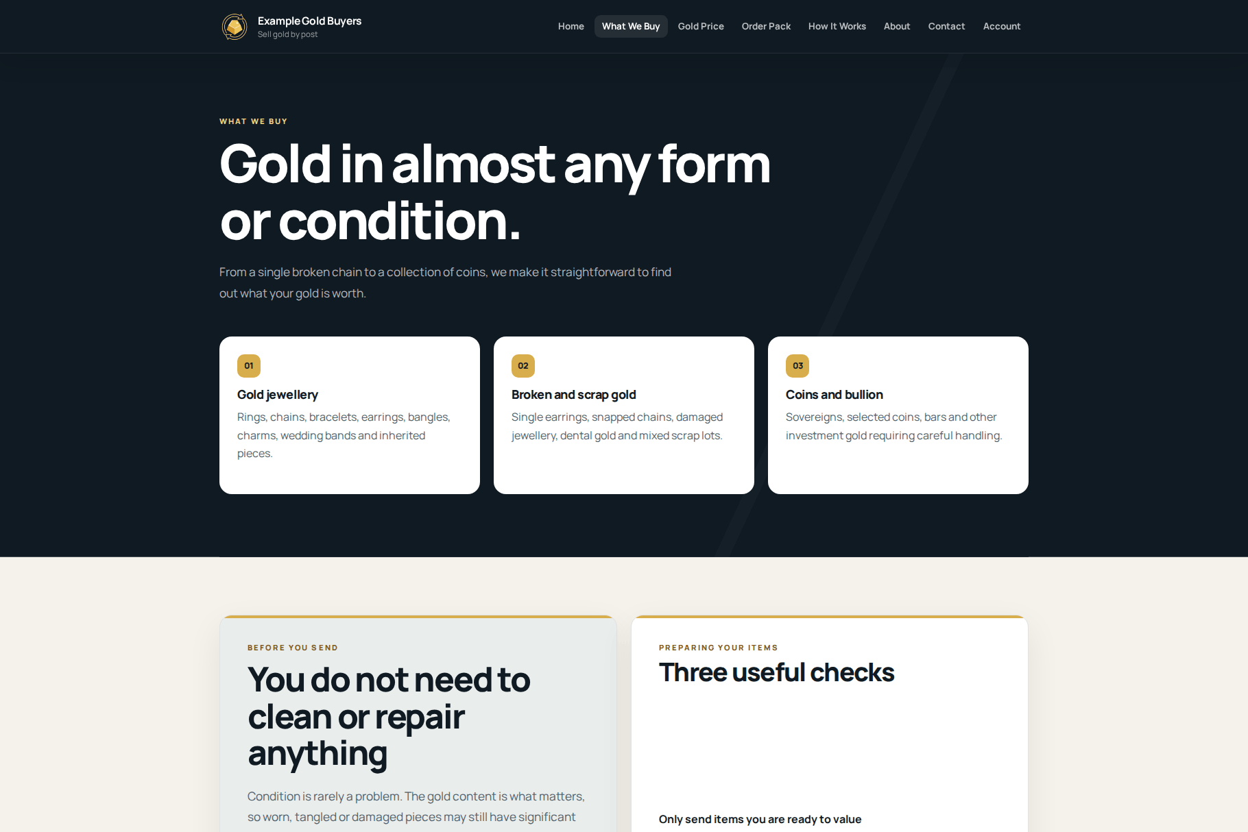 WordPress Theme for Gold Buyers and Cash-for-Gold Businesses - Image 14