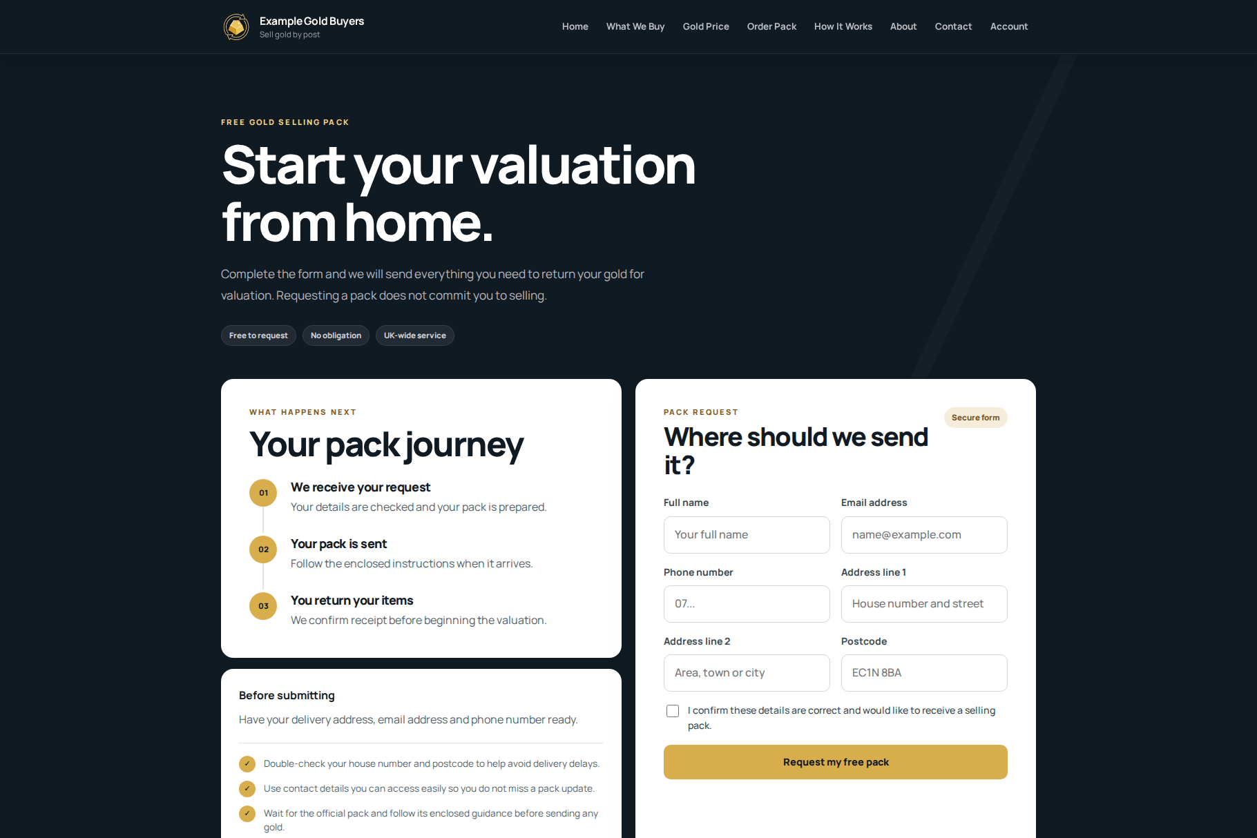WordPress Theme for Gold Buyers and Cash-for-Gold Businesses - Image 12