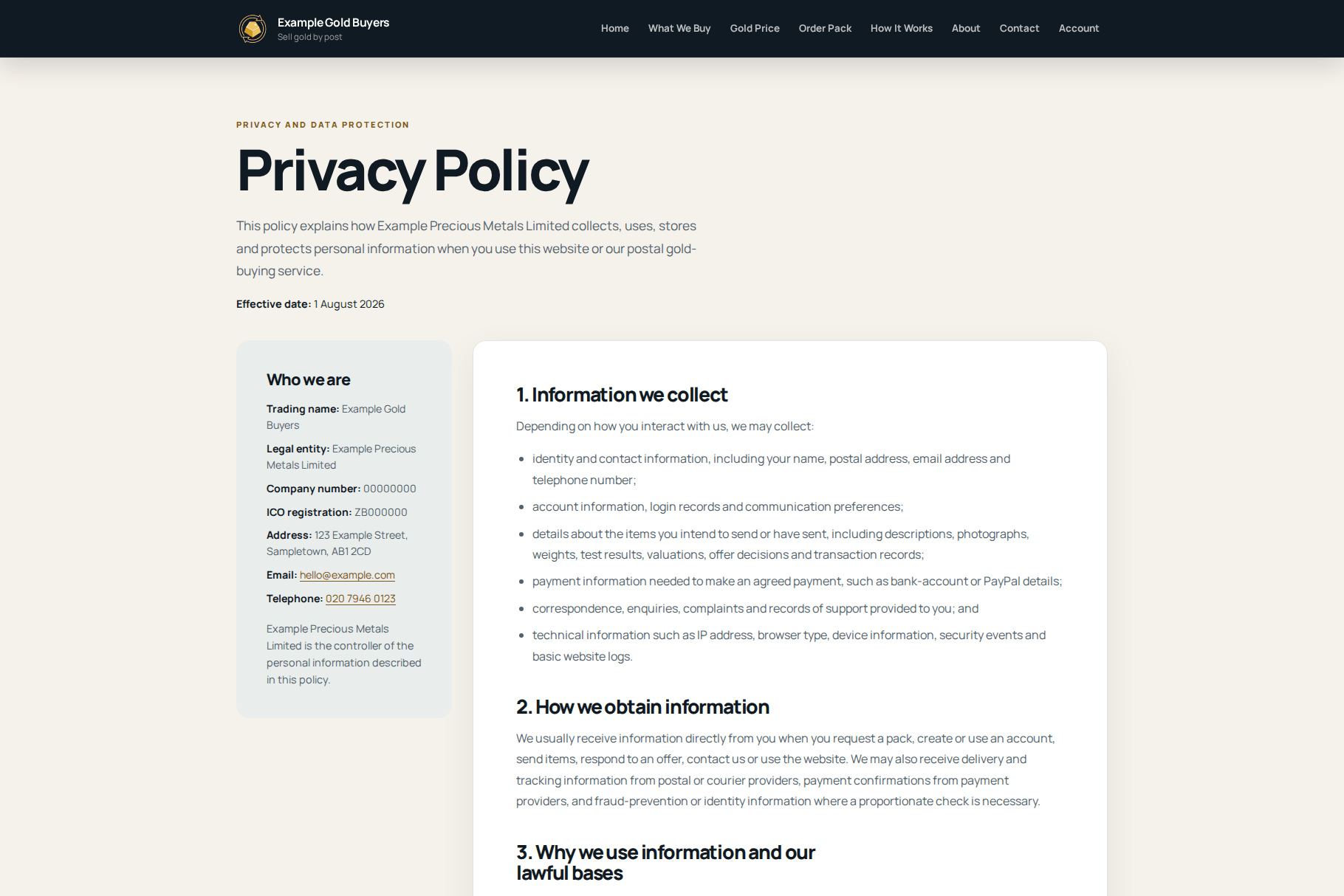WordPress Theme for Gold Buyers and Cash-for-Gold Businesses - Image 10