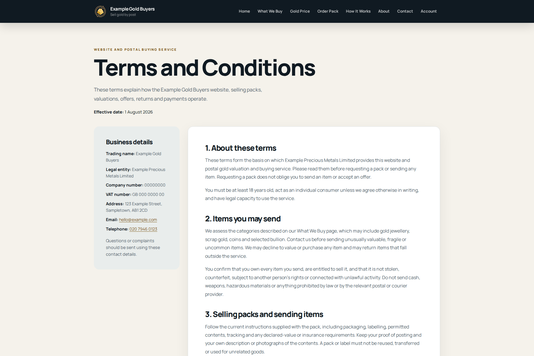 WordPress Theme for Gold Buyers and Cash-for-Gold Businesses - Image 9